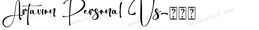 Artavion Personal Us字体转换